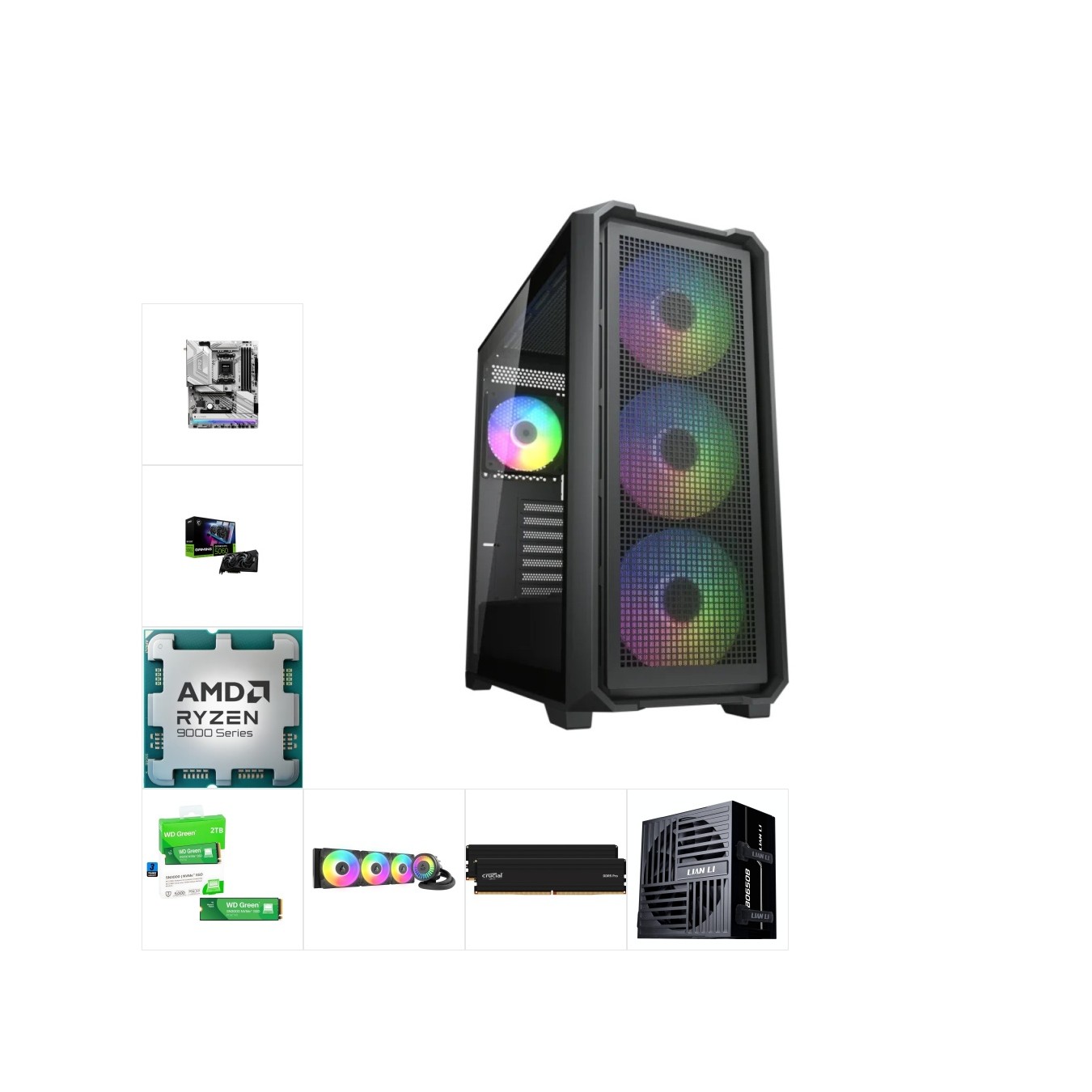 High Performance PC – Ryzen 9 9900X | RTX 5060 | 48GB DDR5 | 2TB NVMe — Armenius Store Cyprus