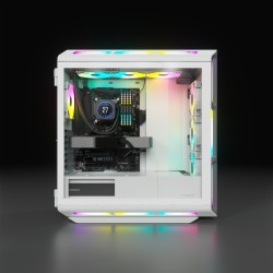 Buy Corsair iCUE 5000T RGB TG - Mid Tower PC Case - White, E-ATX/ATX/mATX, Tempe... in Cyprus, Nicosia, Limassol, Larnaka, Pafos