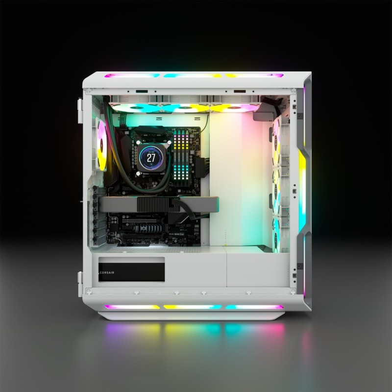 Buy Corsair iCUE 5000T RGB TG - Mid Tower PC Case - White, E-ATX/ATX/mATX, Tempe... in Cyprus, Nicosia, Limassol, Larnaka, Pafos