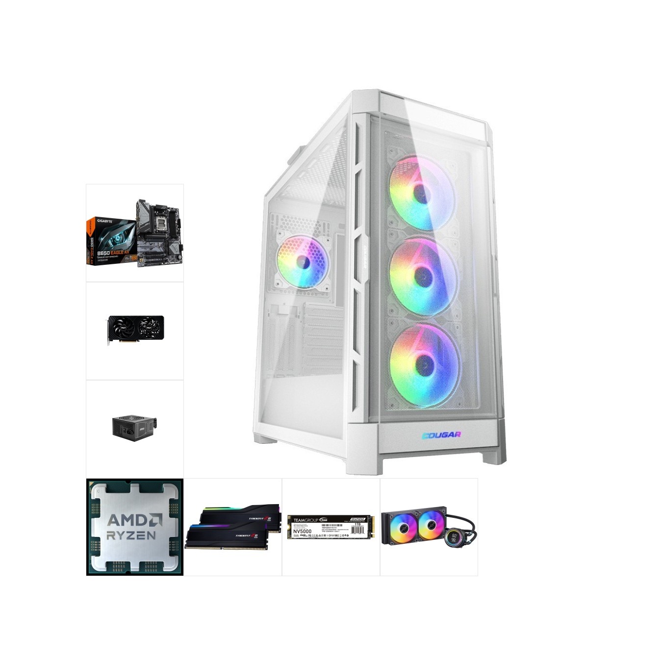 Custom Gaming PC | Ryzen 7 7700, RTX 5060 Ti, 32GB DDR5, 1TB NVMe — Built & Tested — Armenius Store Cyprus