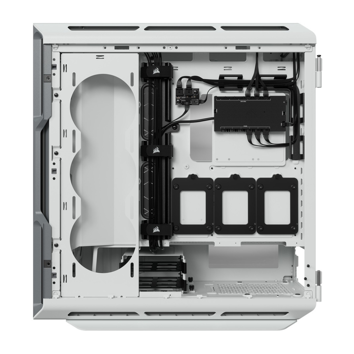 Corsair iCUE 5000T RGB TG - Mid Tower PC Case - White, E-ATX/ATX/mATX, Tempered Glass & RGB Fans