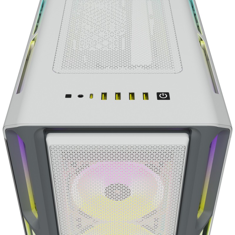 Buy Corsair iCUE 5000T RGB TG - Mid Tower PC Case - White, E-ATX/ATX/mATX, Tempe... in Cyprus, Nicosia, Limassol, Larnaka, Pafos