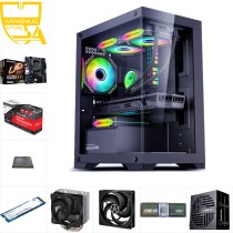 Custom 1080p Gaming PC | Ryzen 5 4500, SAPPHIRE RX 6400, 16GB DDR4, 500GB NVMe — Armenius Store Cyprus