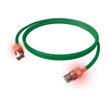 Buy KAB EasyLan DualBoot LED Patchkabel RJ45 S FTP Cat.6A (Class EA), mit saCon Stecker, LSOH, grn, 0,5 m in Cyprus, Nicosia, Li
