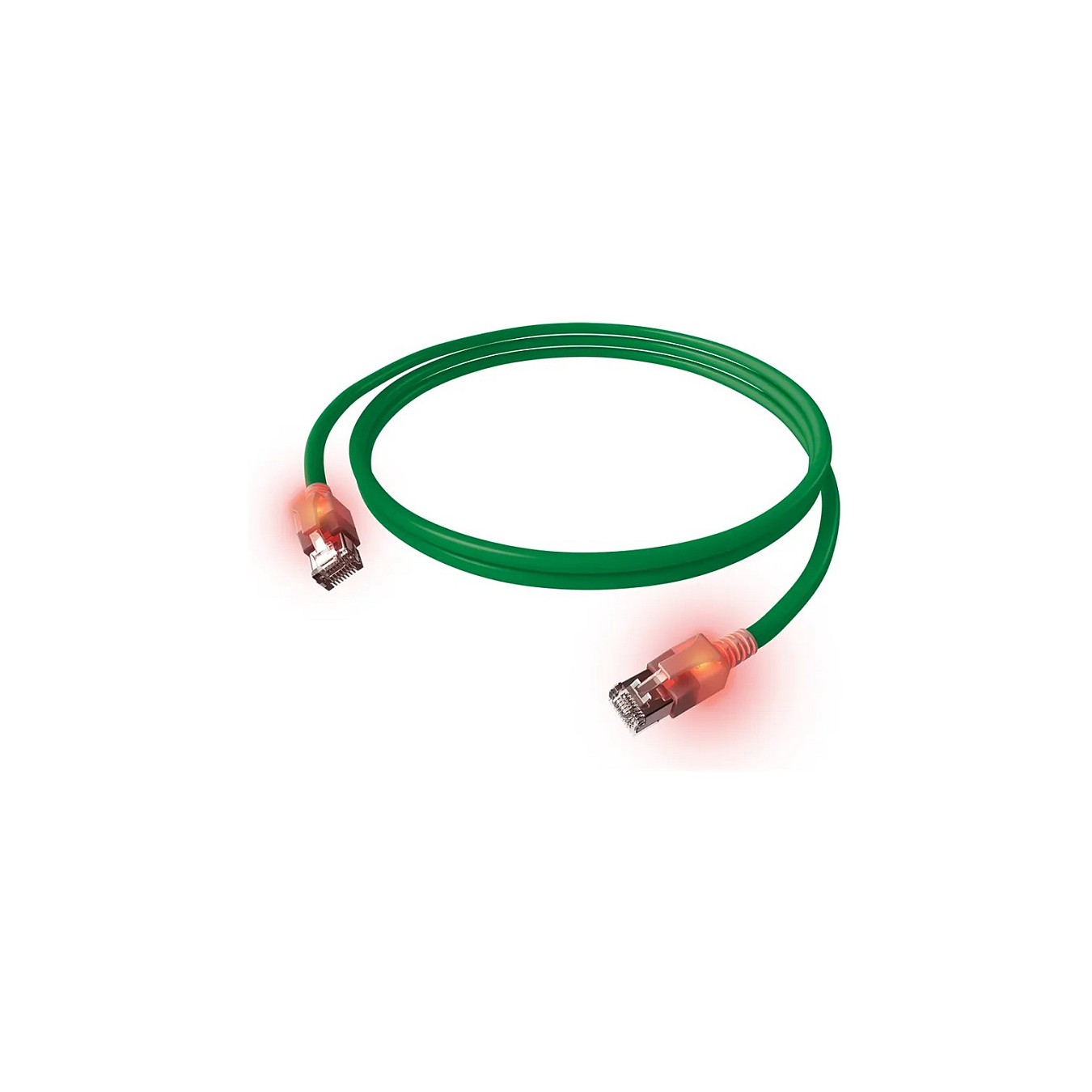 Buy KAB EasyLan DualBoot LED Patchkabel RJ45 S FTP Cat.6A (Class EA), mit saCon Stecker, LSOH, grn, 0,5 m in Cyprus, Nicosia, Li