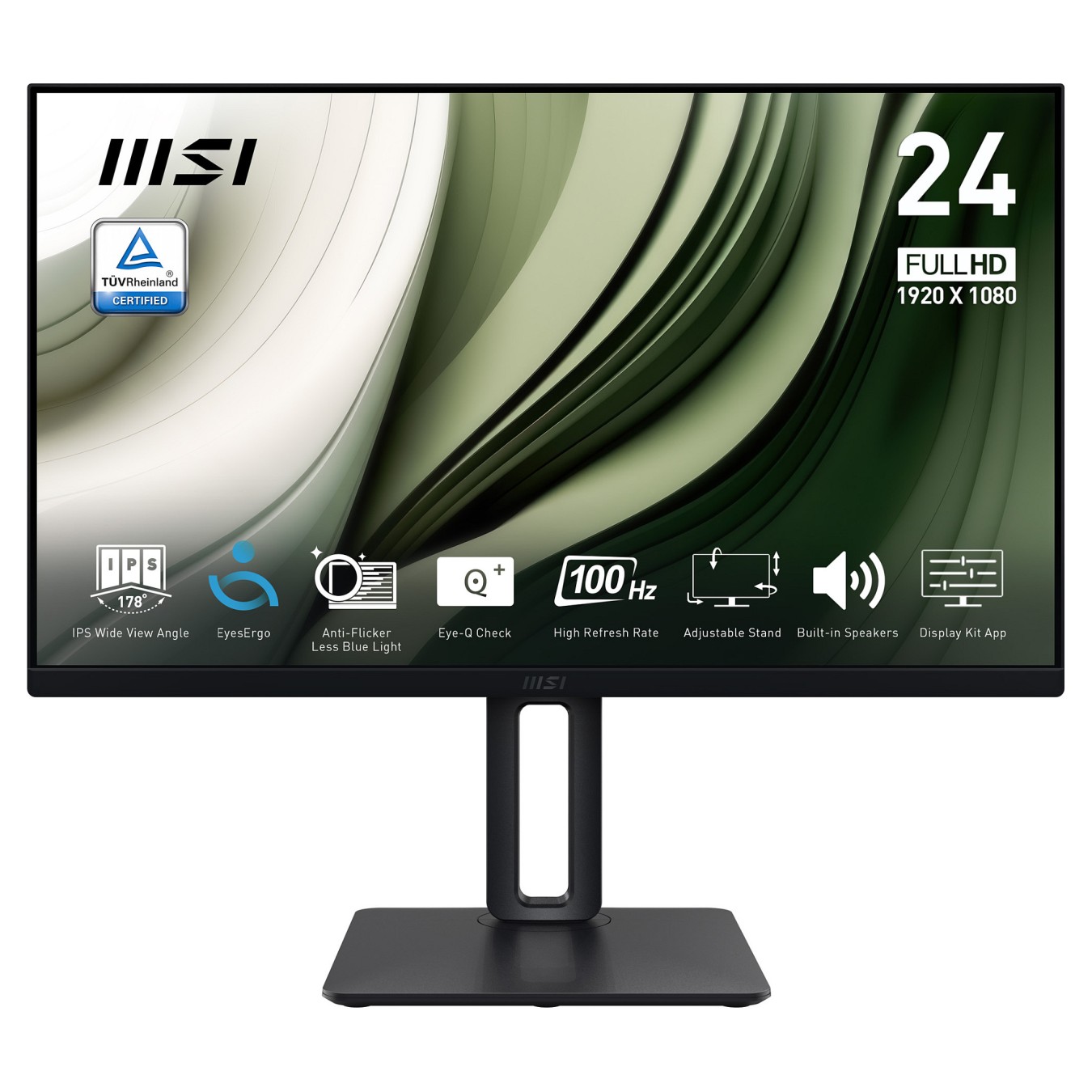 Buy MSI PRO MP245PG Office Monitor - IPS Panel, 100Hz Höhenverstellbar (120mm) in Cyprus, Nicosia, Limassol, Larnaka, Pafos