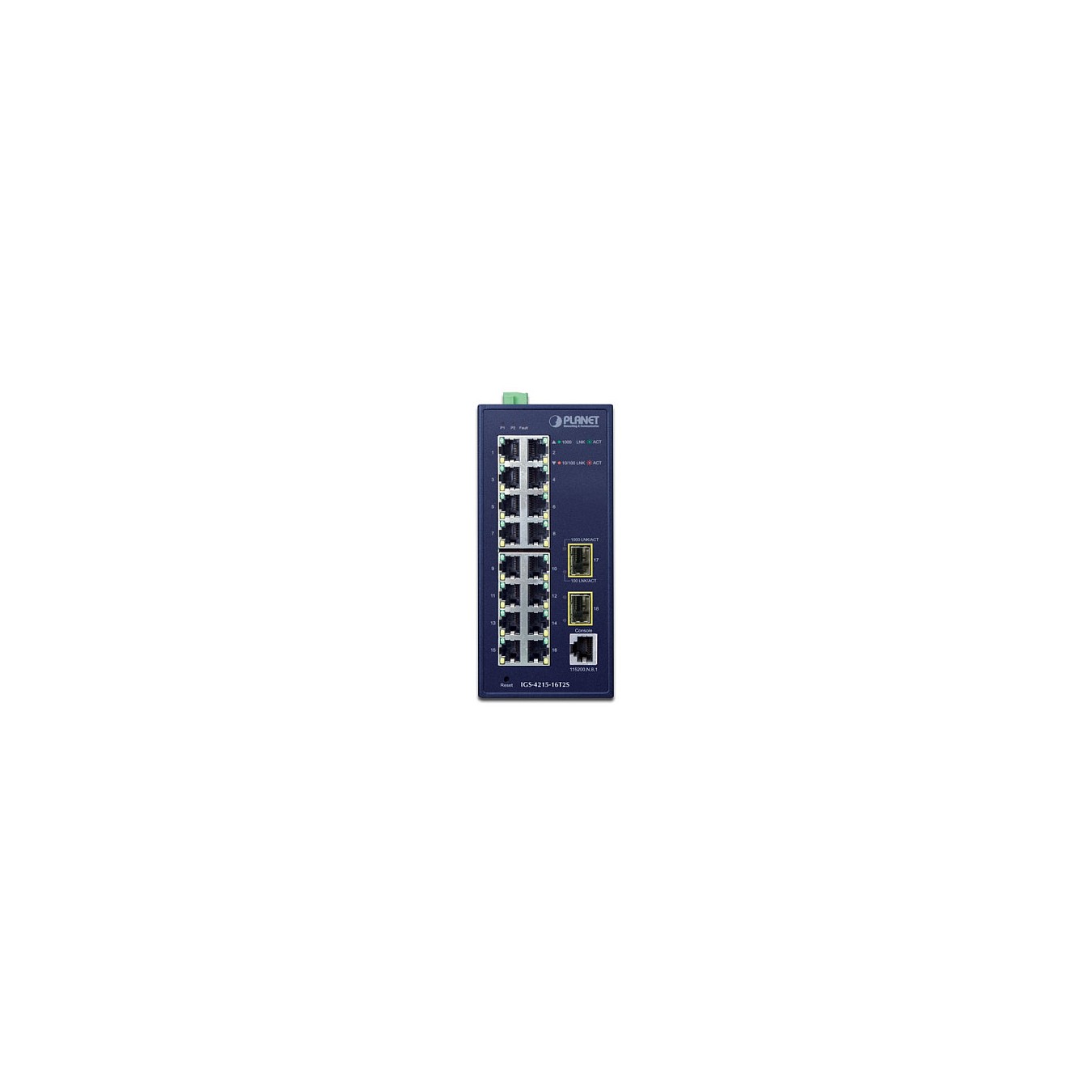 Buy PLANET Industrial 16-Port Managed Switch IGS-4215-16T2S in Cyprus, Nicosia, Limassol, Larnaka, Pafos