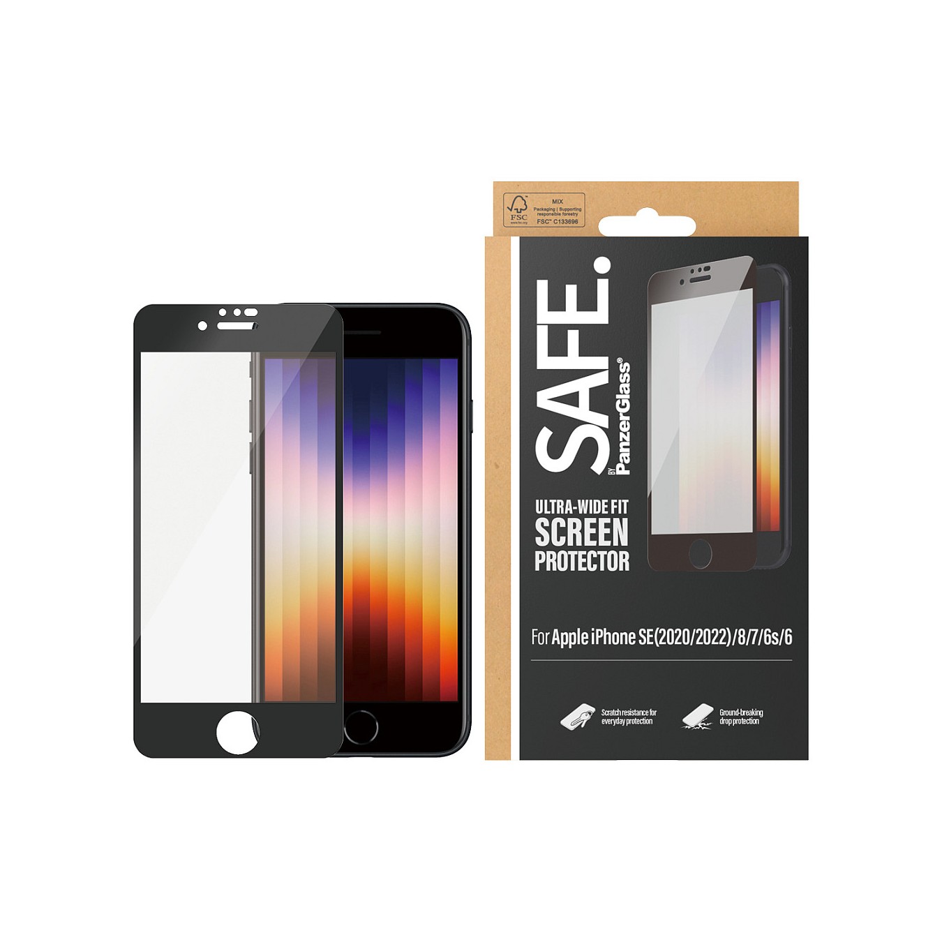 Buy SAFE.Panzerglass Apple iPhone 6 6s 7 8 SE 2020. 2022 UWF in Cyprus, Nicosia, Limassol, Larnaka, Pafos