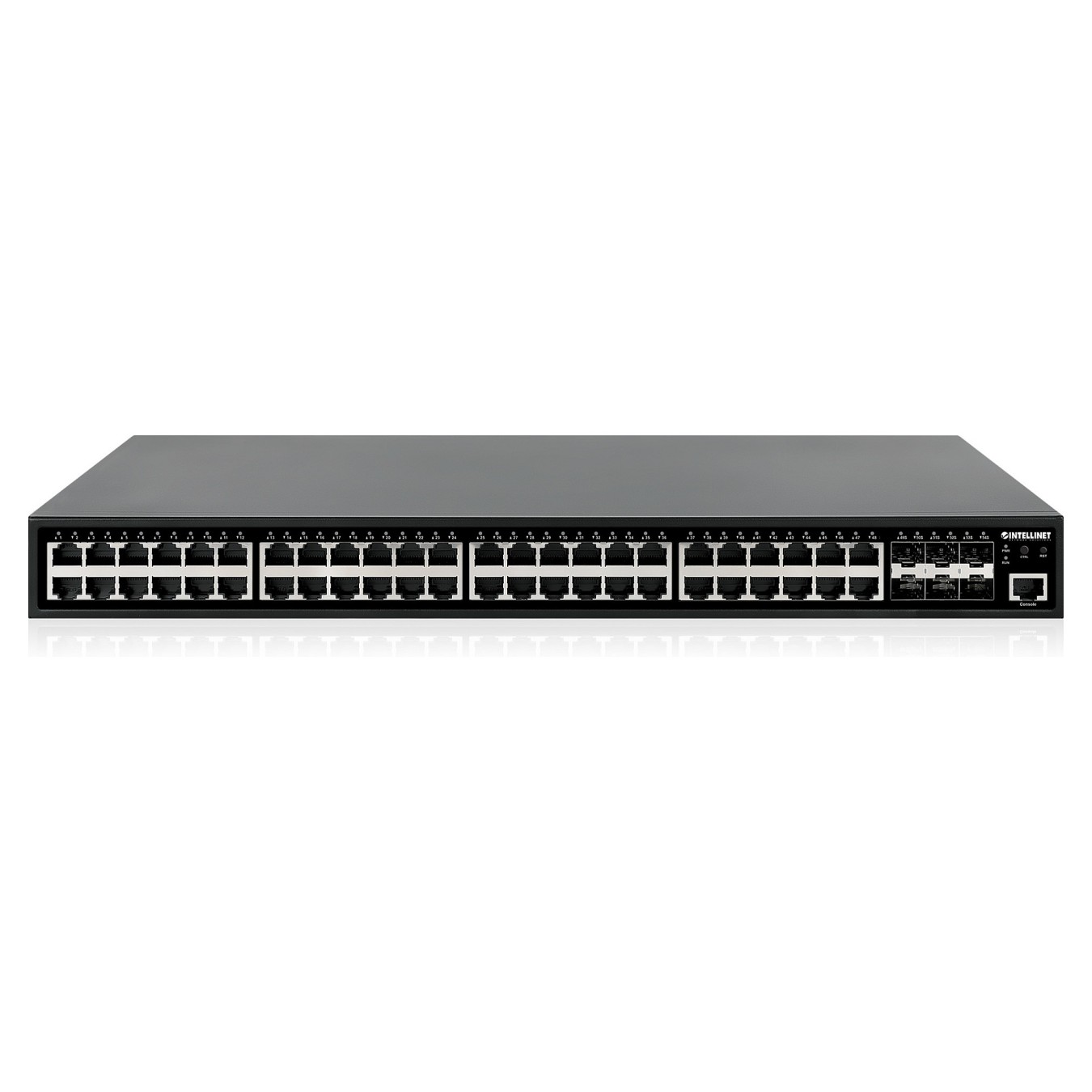 Buy Intellinet 54-Port L2+ Fully Managed PoE+ Switch mit 48 Gigabit Ethernet-Ports und 6 SFP+ Uplinks in Cyprus, Nicosia, Limass