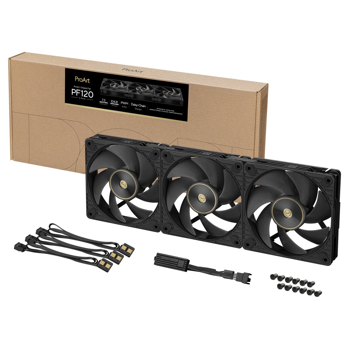 Buy 120mm ASUS PROART PF120 PWM BLACK 3IN1 in Cyprus, Nicosia, Limassol, Larnaka, Pafos