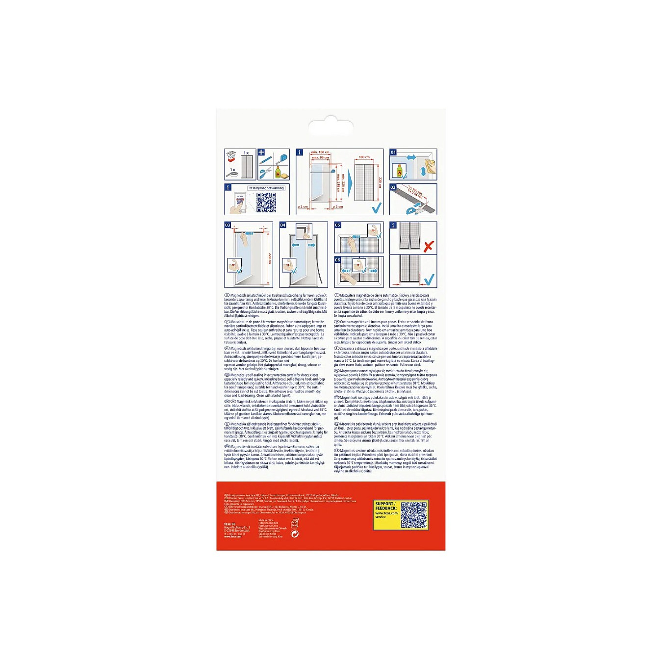 Buy tesa Fliegengitter Insect Stop Magnetvorhang anthrazit 1.0 x 2.2 m in Cyprus, Nicosia, Limassol, Larnaka, Pafos
