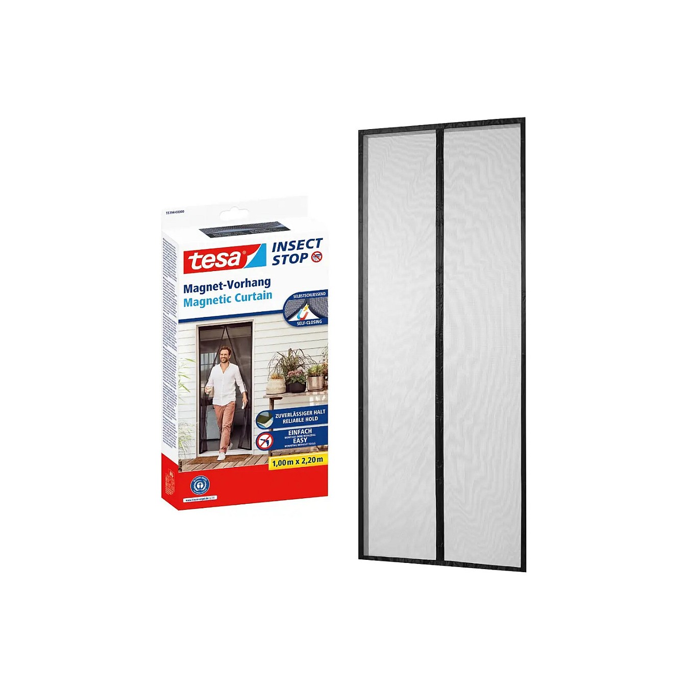 Buy tesa Fliegengitter Insect Stop Magnetvorhang anthrazit 1.0 x 2.2 m in Cyprus, Nicosia, Limassol, Larnaka, Pafos