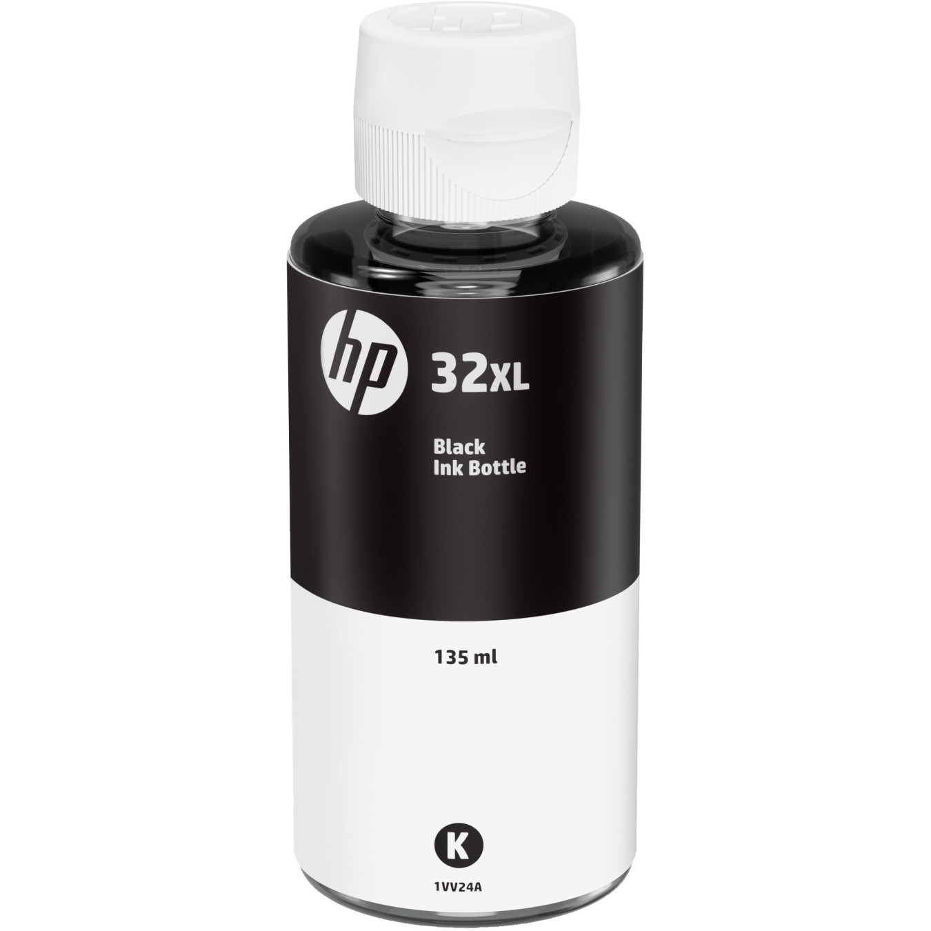 HP 32 Black Original Ink Bottle - 135 ml XL High-Yield Pigment Ink (Approx. 6000 Pages) — Buy in Cyprus with Fast Delivery