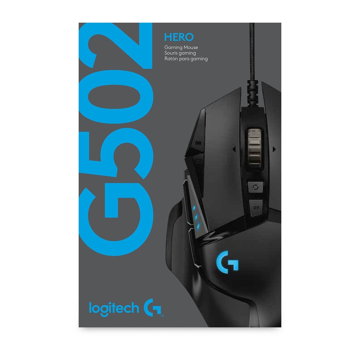 Logitech G502 HERO Gaming Mouse - 25600 DPI HERO Sensor - Wired (Boxed) — Buy in Cyprus with Fast Delivery