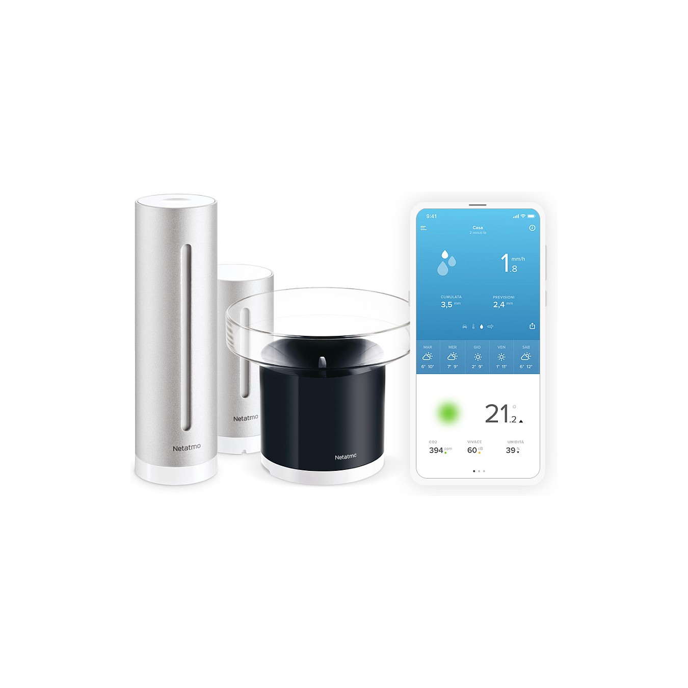 Buy Netatmo Set mit Wetterstation und Regenmesser in Cyprus, Nicosia, Limassol, Larnaka, Pafos