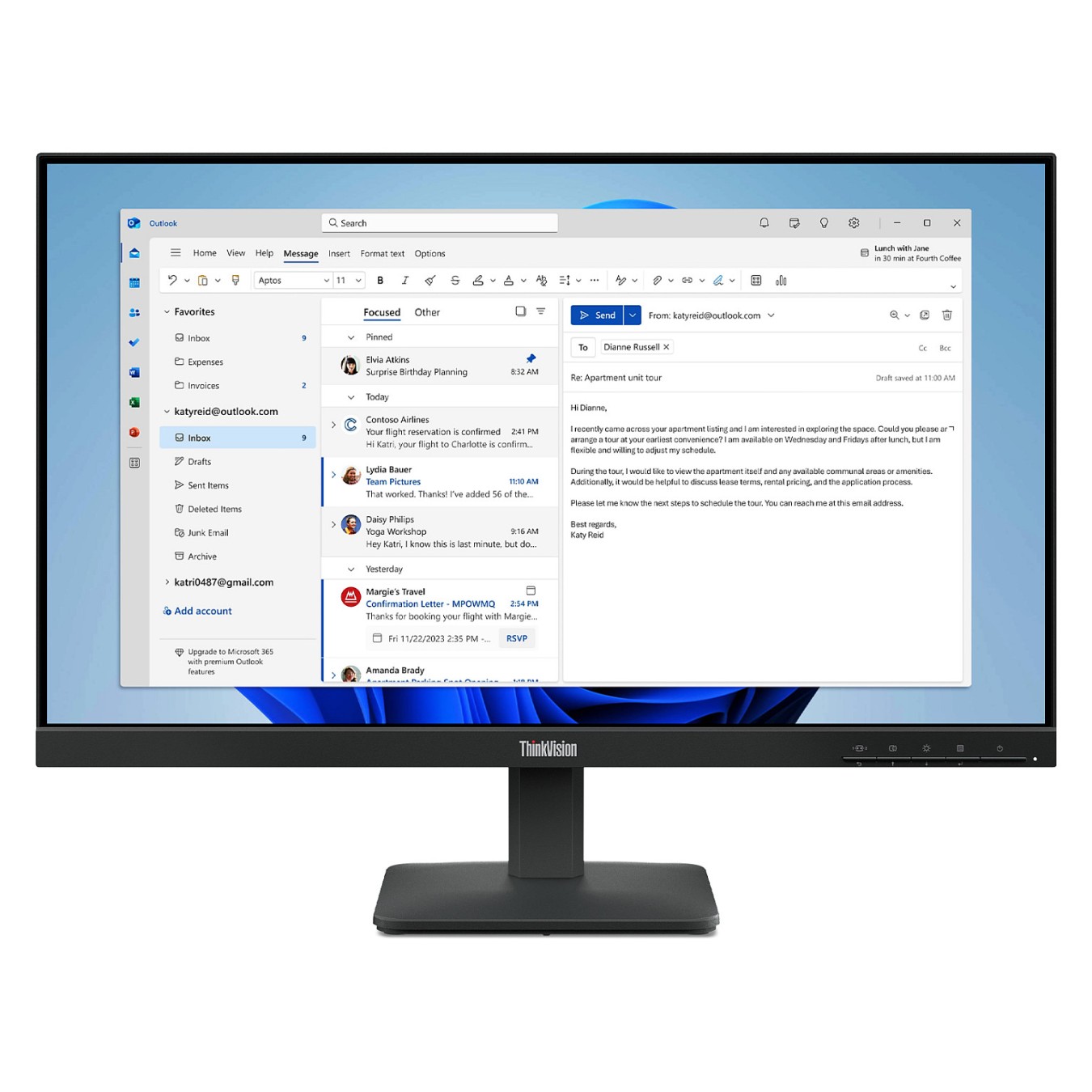 Buy Lenovo S24-4E 23.8 FHD IPS 16:9 in Cyprus, Nicosia, Limassol, Larnaka, Pafos