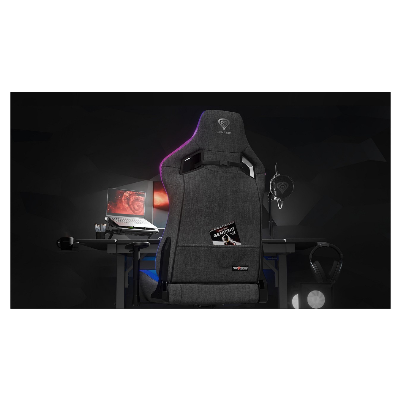 Buy Genesis Gaming Stuhl TRIT 660 RGB grau in Cyprus, Nicosia, Limassol, Larnaka, Pafos