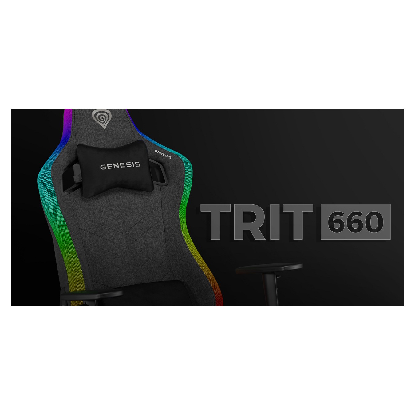 Buy Genesis Gaming Stuhl TRIT 660 RGB grau in Cyprus, Nicosia, Limassol, Larnaka, Pafos