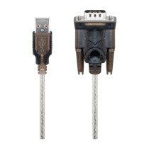 Buy Goobay USB seriell RS232 Konverter, Transparent 1,5m, USB 2.0-Stecker (Typ A) to D-SUB RS-232-Stecker (9-polig) in Cyprus, N