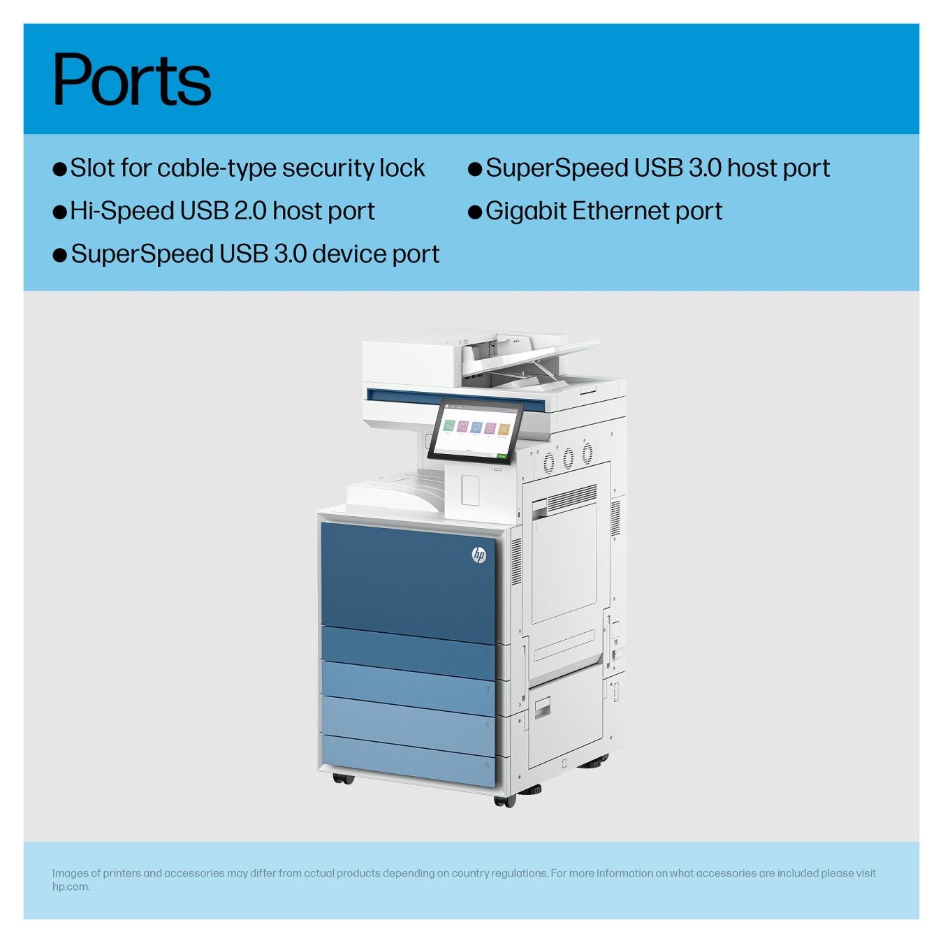 Buy L HP Mono LaserJet Enterprise MFP 8601dn 70ppm Prntr Europe in Cyprus, Nicosia, Limassol, Larnaka, Pafos
