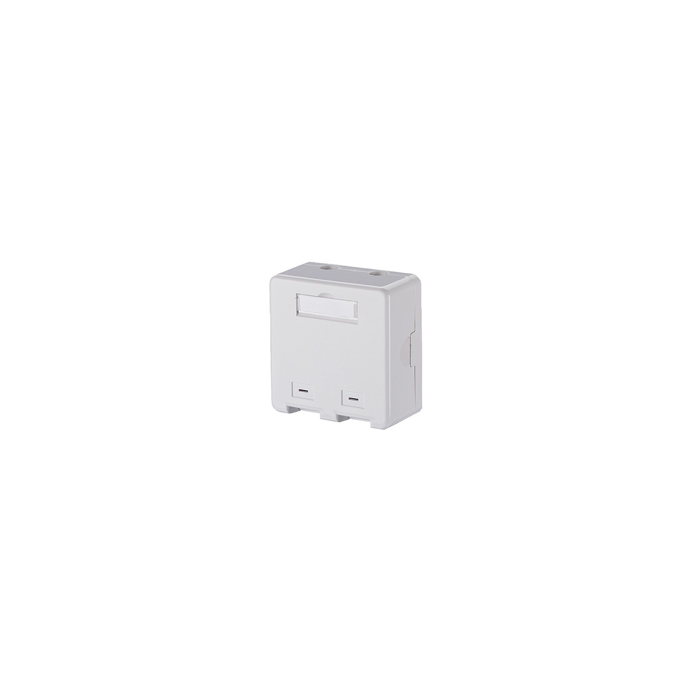 Buy METZ CONNECT Keystone Anschlussdose AP 2 Port unbestuckt reinweiss in Cyprus, Nicosia, Limassol, Larnaka, Pafos