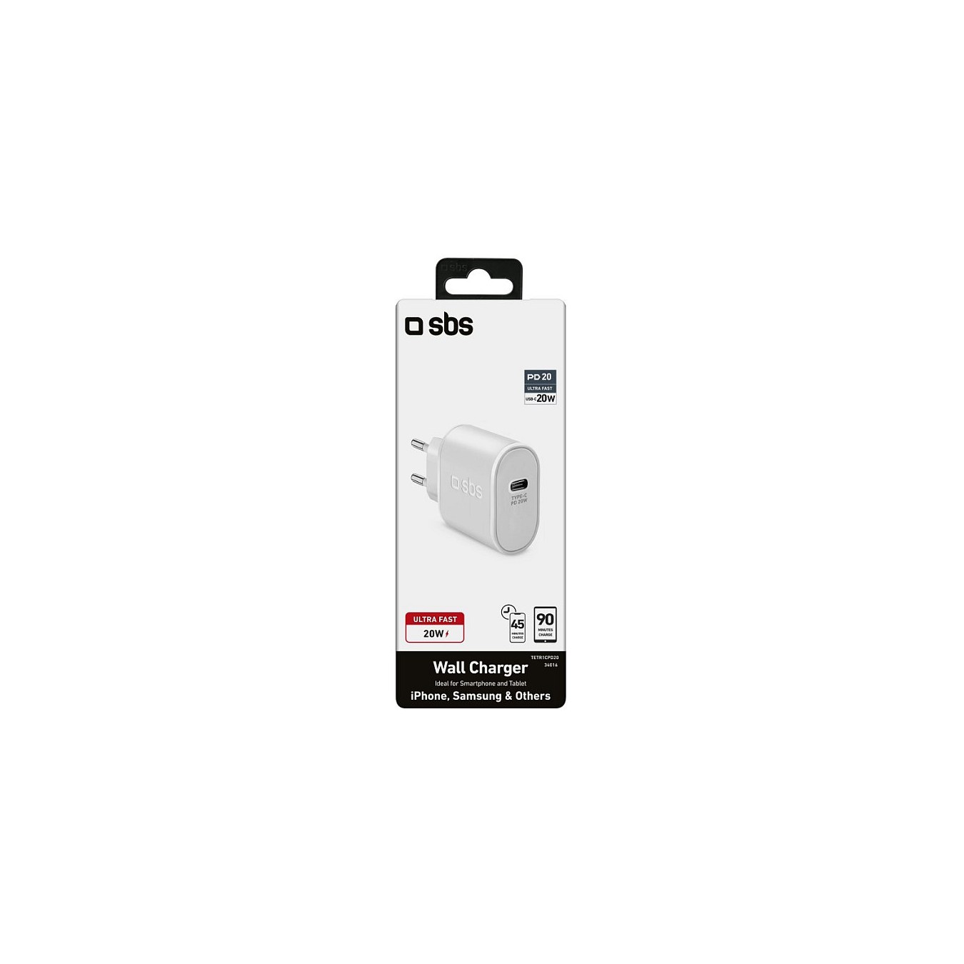 Buy SBS Ladegert USB-C PD 20W wei in Cyprus, Nicosia, Limassol, Larnaka, Pafos