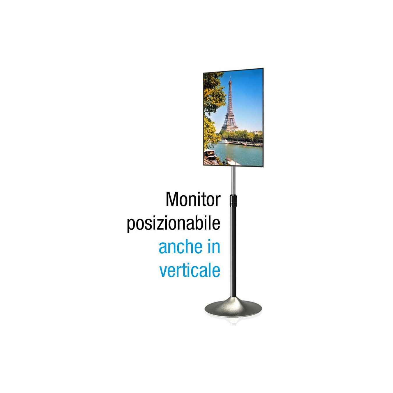 Buy TECHLY Standhalterung fuer Displays Bildschirme LCD LED von 33 bis 70cm 13-27Zoll fuer Ihre Ausstattung bis 22 KG VES... in 