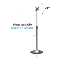 Buy TECHLY Standhalterung fuer Displays Bildschirme LCD LED von 33 bis 70cm 13-27Zoll fuer Ihre Ausstattung bis 22 KG VES... in 