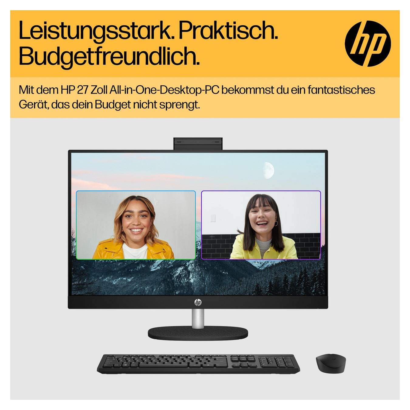 Buy AIO HP 27 RYZ5-7520U 16GB 512SSD W11 Home in Cyprus, Nicosia, Limassol, Larnaka, Pafos