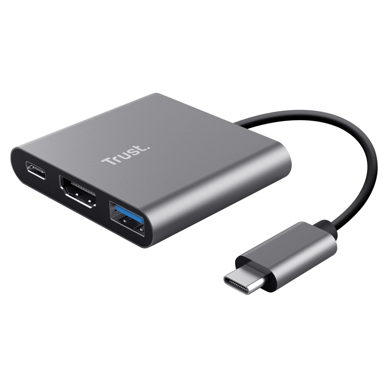 Buy Trust Dalyx 3-in-1 Multiport USB-C Adapter - Dockingstation in Cyprus, Nicosia, Limassol, Larnaka, Pafos