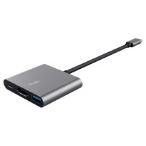 Buy Trust Dalyx 3-in-1 Multiport USB-C Adapter - Dockingstation in Cyprus, Nicosia, Limassol, Larnaka, Pafos
