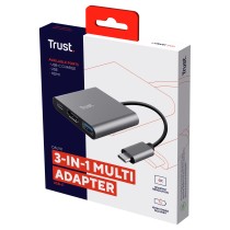Buy Trust Dalyx 3-in-1 Multiport USB-C Adapter - Dockingstation in Cyprus, Nicosia, Limassol, Larnaka, Pafos