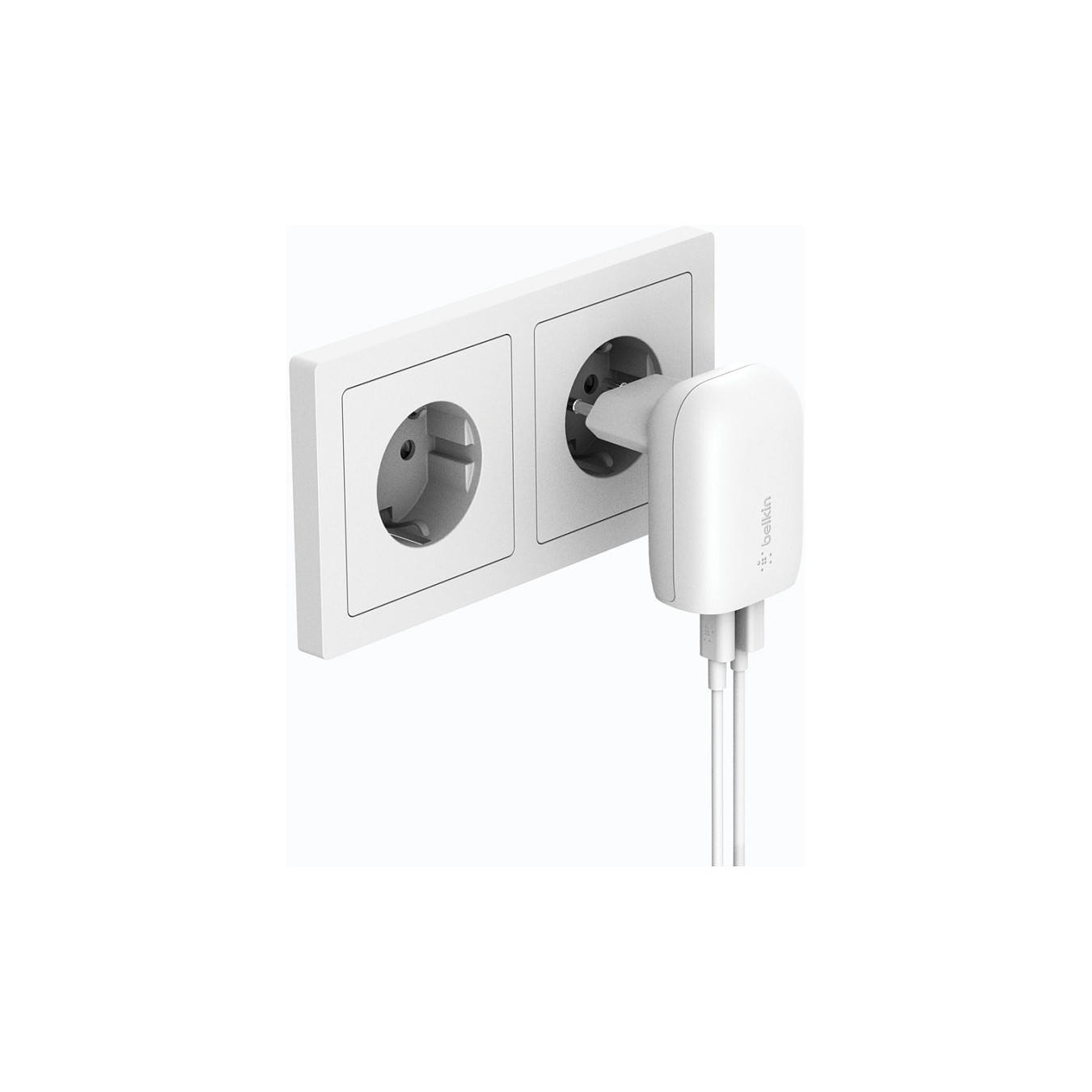 Buy Belkin Power Adapter USB-C und USB-A, Weiß, 37W in Cyprus, Nicosia, Limassol, Larnaka, Pafos