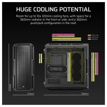 Buy CORSAIR Midi 5000T (Tempered Glass) Black in Cyprus, Nicosia, Limassol, Larnaka, Pafos