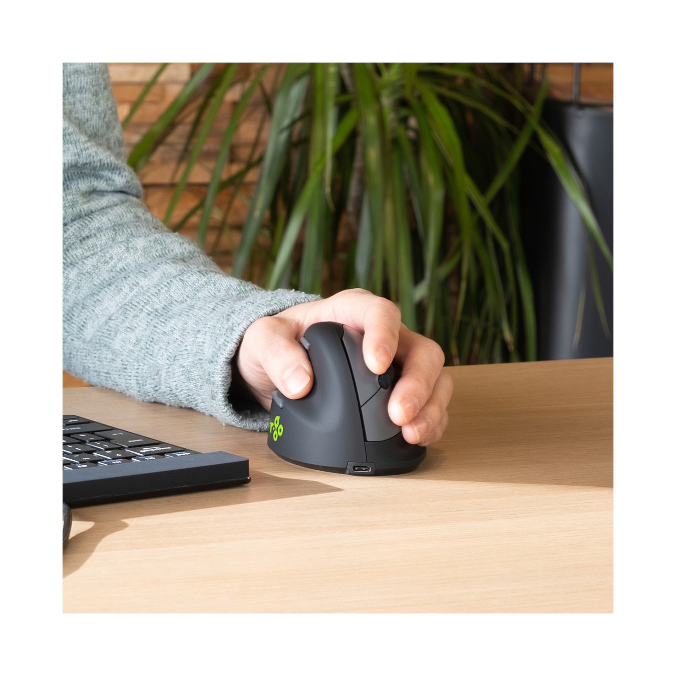Buy R-Go Maus HE ergonomisch links Bluetooth mittel schw. silb retail in Cyprus, Nicosia, Limassol, Larnaka, Pafos
