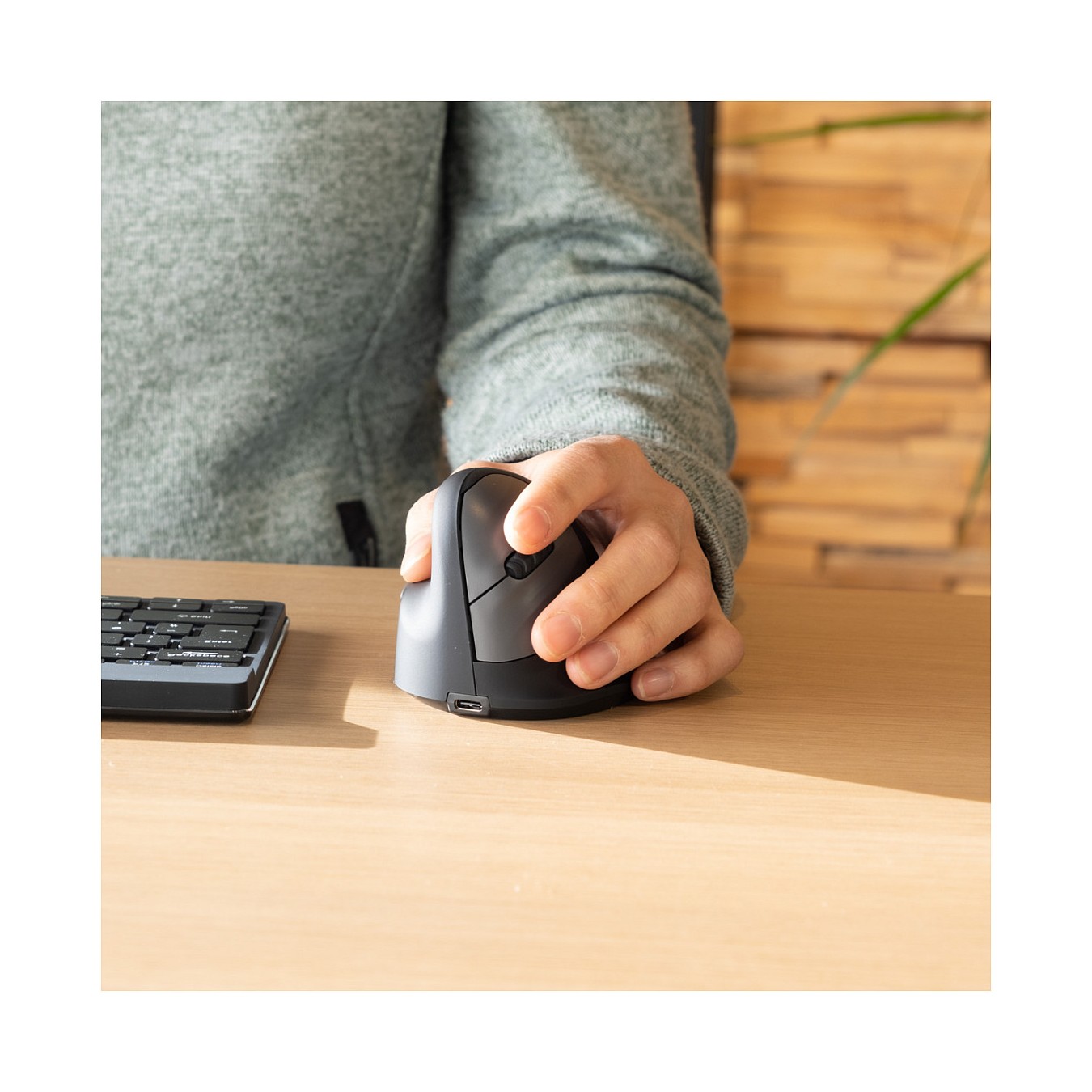 Buy R-Go Maus HE ergonomisch links Bluetooth mittel schw. silb retail in Cyprus, Nicosia, Limassol, Larnaka, Pafos