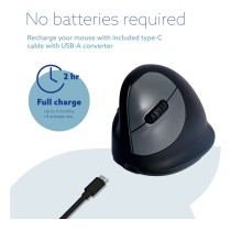 Buy R-Go Maus HE ergonomisch links Bluetooth mittel schw. silb retail in Cyprus, Nicosia, Limassol, Larnaka, Pafos