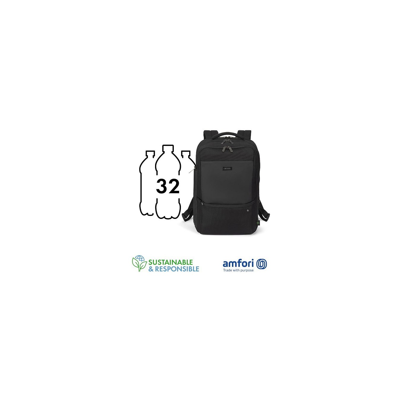 Buy Dicota Backpack FIVE 14-16 black in Cyprus, Nicosia, Limassol, Larnaka, Pafos