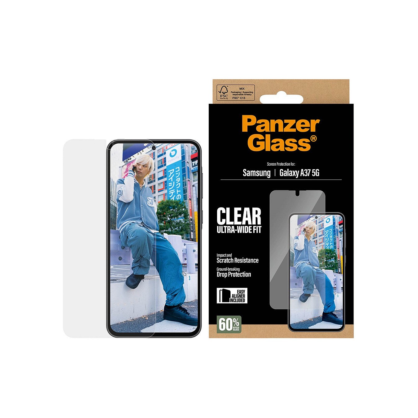 Buy PanzerGlass Displayschutz Samsung Galaxy A37 Ultra-Wide Fit m. EasyAligner in Cyprus, Nicosia, Limassol, Larnaka, Pafos