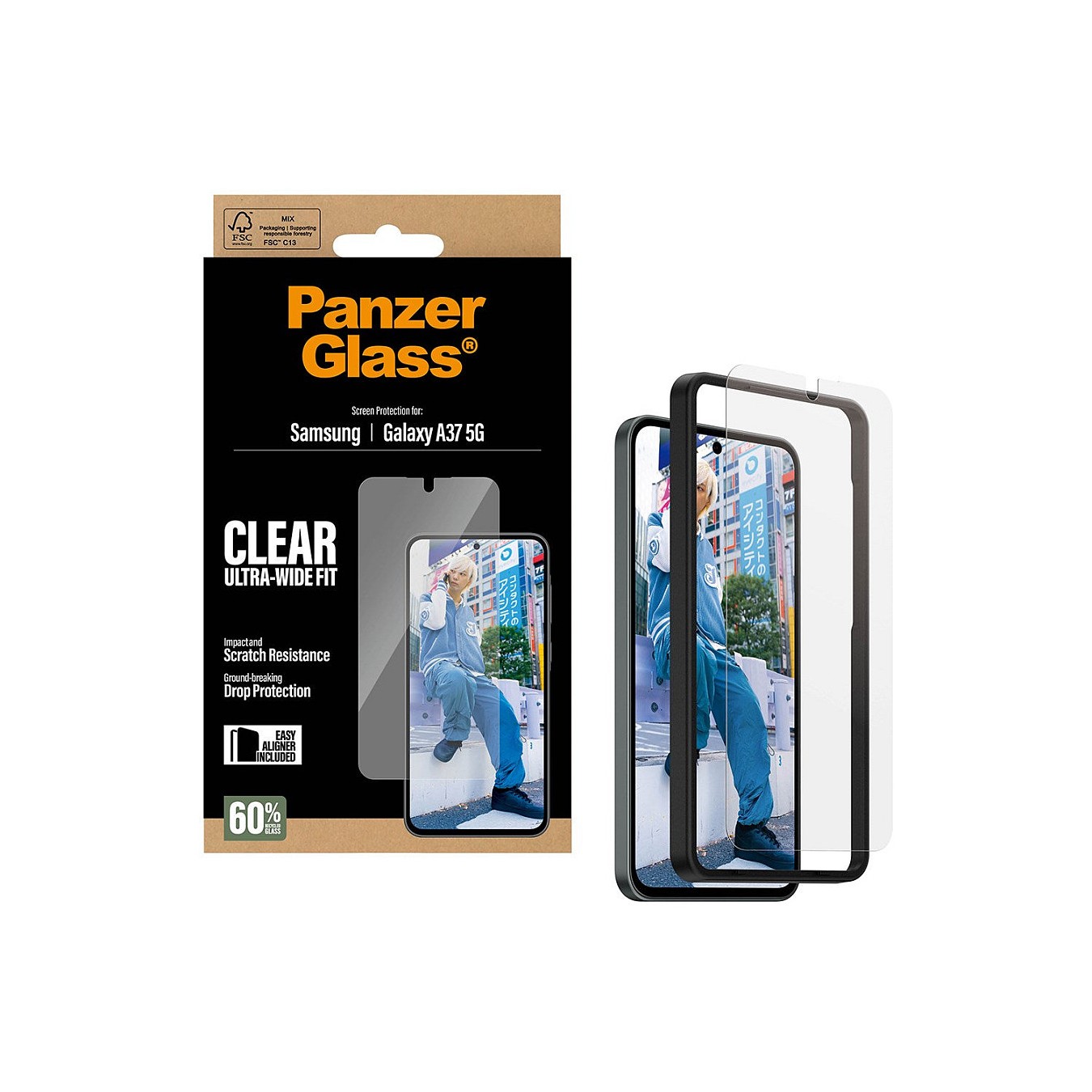 Buy PanzerGlass Displayschutz Samsung Galaxy A37 Ultra-Wide Fit m. EasyAligner in Cyprus, Nicosia, Limassol, Larnaka, Pafos