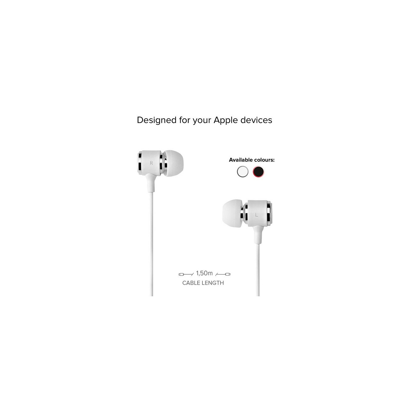 Buy SBS Mix 100 In-Ear-Headset mit Lightning-Anschluss wei in Cyprus, Nicosia, Limassol, Larnaka, Pafos
