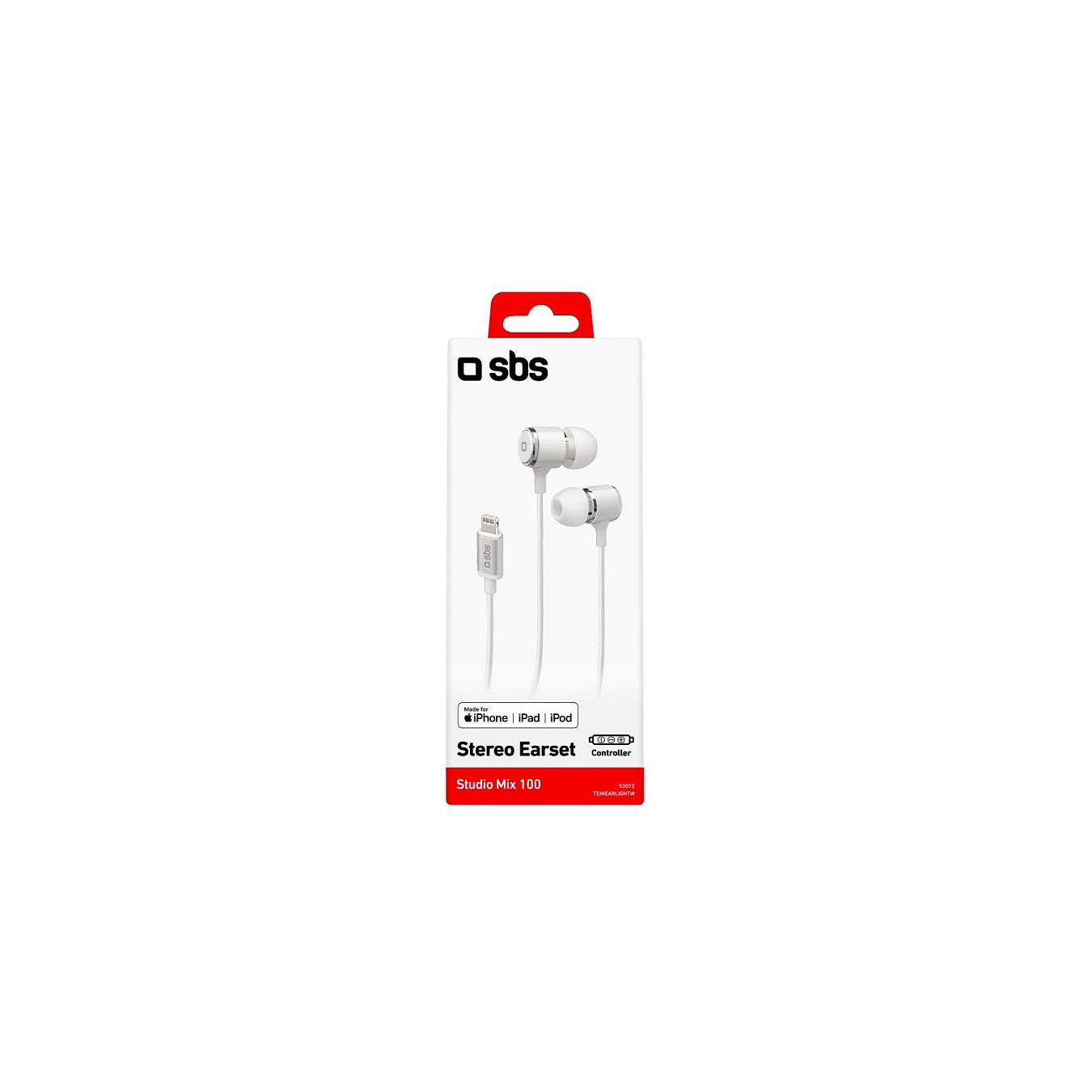 Buy SBS Mix 100 In-Ear-Headset mit Lightning-Anschluss wei in Cyprus, Nicosia, Limassol, Larnaka, Pafos
