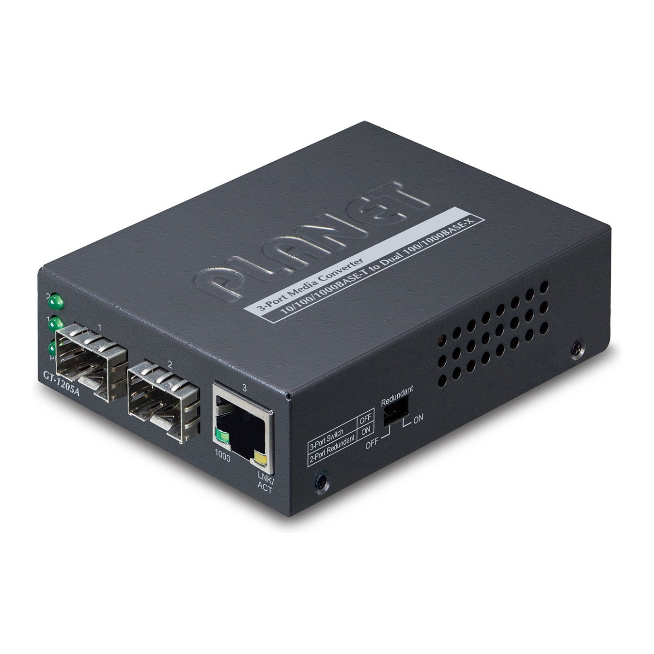 Buy Planet GT-1205A 1-Port 10 100 1000Base-T- 2-Port Gigabit SFP in Cyprus, Nicosia, Limassol, Larnaka, Pafos