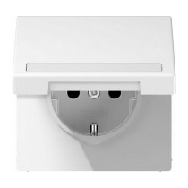 Buy Jung LS1520BFNAKLWW SCHUKO-Steckdose mit Klappdeckel und Schriftfeld alpinweiß in Cyprus, Nicosia, Limassol, Larnaka, Pafos
