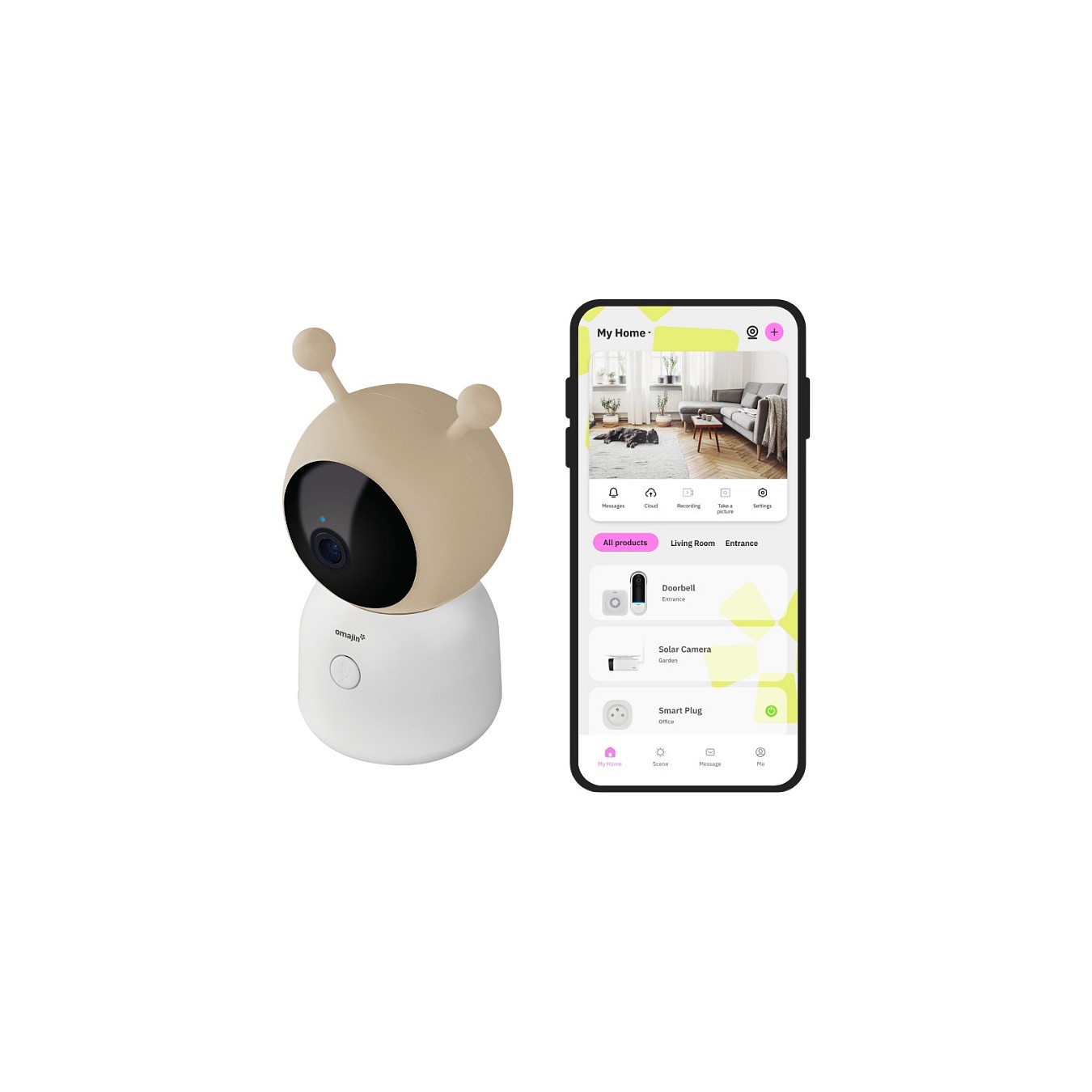 Buy Omajin by Netatmo Babyphone Kamera - Akku - 2-Wege-Audio - weiß in Cyprus, Nicosia, Limassol, Larnaka, Pafos