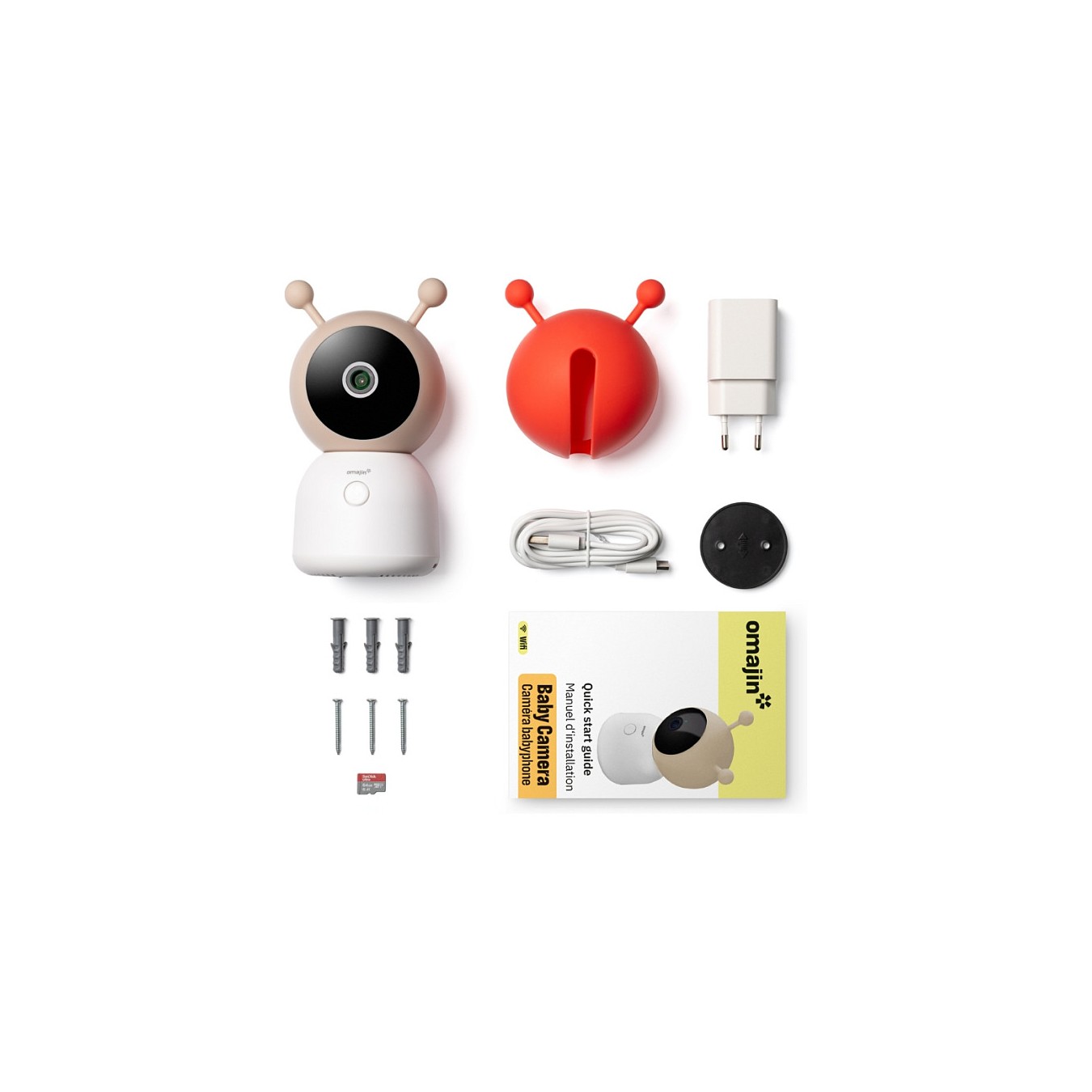 Buy Omajin by Netatmo Babyphone Kamera - Akku - 2-Wege-Audio - weiß in Cyprus, Nicosia, Limassol, Larnaka, Pafos