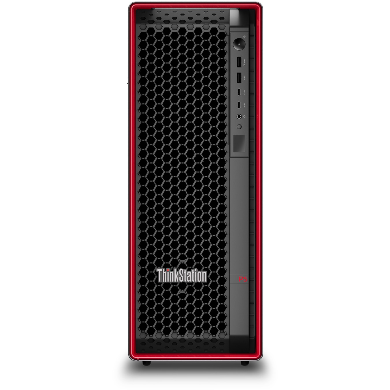 Lenovo ThinkStation P5 - W3-2525 - Black/Red, 32GB DDR5, 1TB NVMe, 3.5GHz (4.5GHz Boost), Win11 Pro for Workstations
