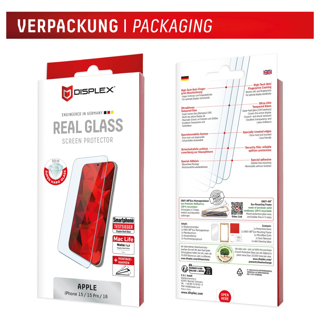 Buy DISPLEX Real Glass iPhone 16 15 15 Pro in Cyprus, Nicosia, Limassol, Larnaka, Pafos