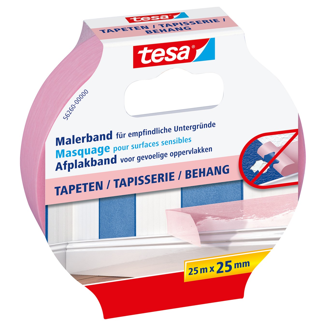 Buy Tesa Kreppband 25m x 25mm Preci.indoor rosa 56260 in Cyprus, Nicosia, Limassol, Larnaka, Pafos