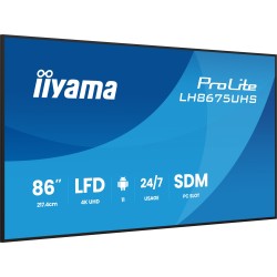 Buy iiyama LH8675UHS-B2AG - 86in 4K UHD Digital Signage Display, Android 11, 4GB... in Cyprus, Nicosia, Limassol, Larnaka, Pafos